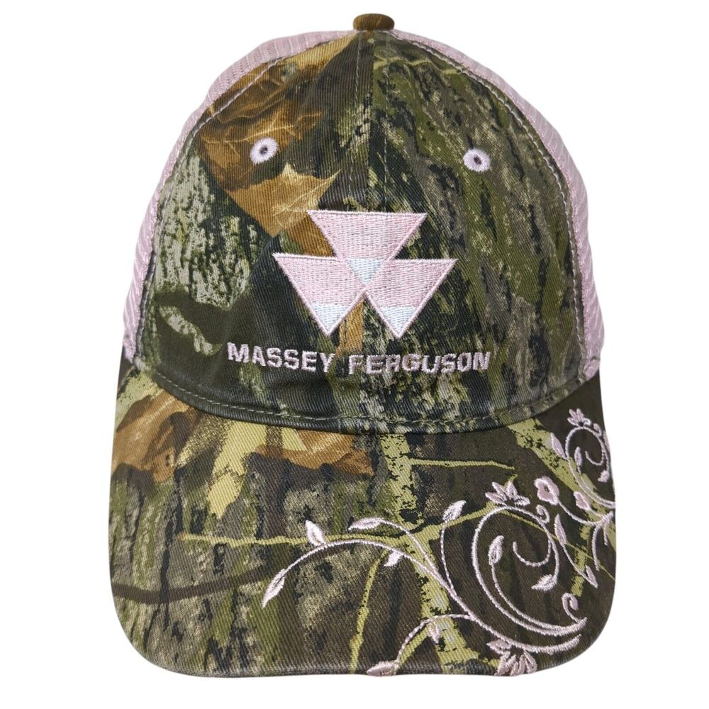 Massey Ferguson Trucker Hat Multicolor OS Adjustable Camouflage Mesh Back CMG